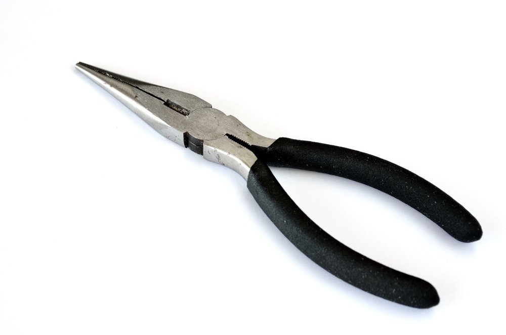 Long Nose Pliers with Side Cutter